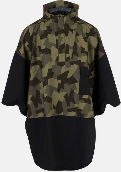 AGU Urban Outdoor Poncho 2, 5L Zwart/Ass. Camouflage