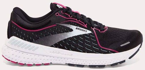 Brooks Adrenaline GTS 21(Narrow)Hardloopschoen Dames Zwart/Middenroze