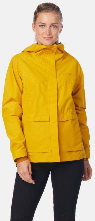 Vaude Comyou Pro Rain Fietsjas Dames Geel
