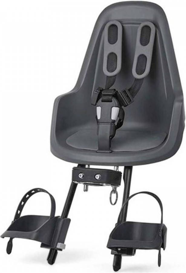 Bobike ONE Mini fietsstoeltje voor urban grey