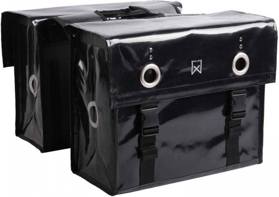 Willex dubbele bisonyl tas Zwart 52 liter Zwart