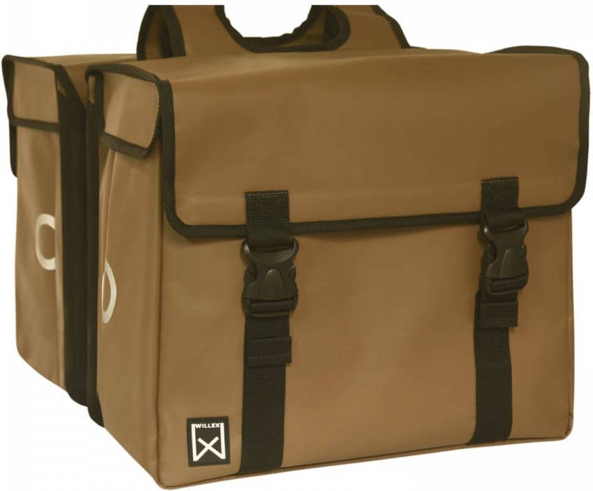 Willex dubbele bisonyl tas Bruin 30 liter Bruin
