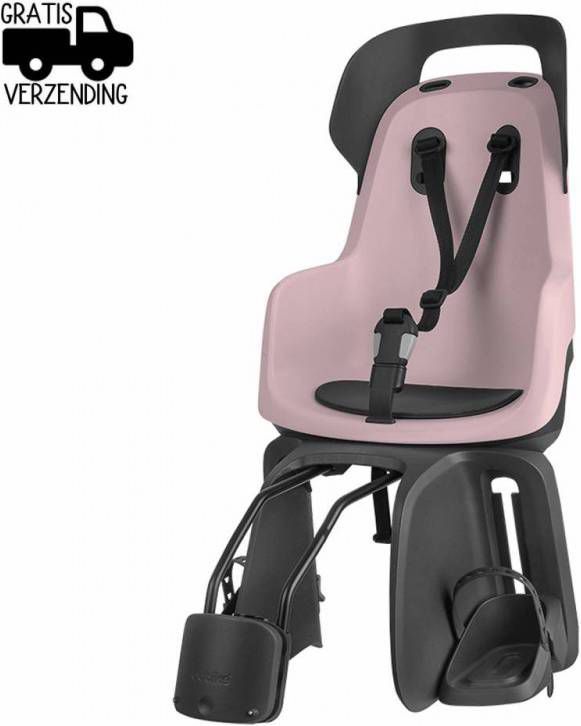 Bobike Kinderzitje Go Maxi Lemon Sorbet Framebevestiging Lichtroze