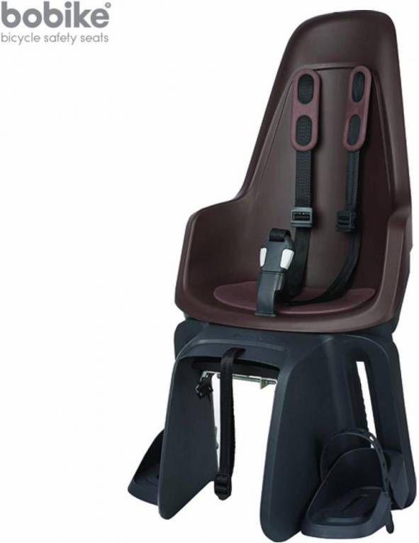 Bobike Maxi One Coffee Brown Elektrische fiets bevestiging Achterstoeltje