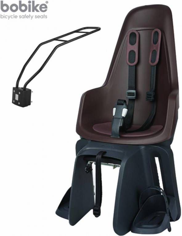Bobike Kinderzitje One Maxi Chocolate Brown Framebevestiging Donkerbruin