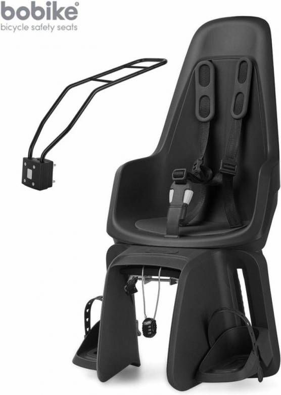 Bobike Kinderzitje One Maxi Chocolate Brown Framebevestiging Zwart