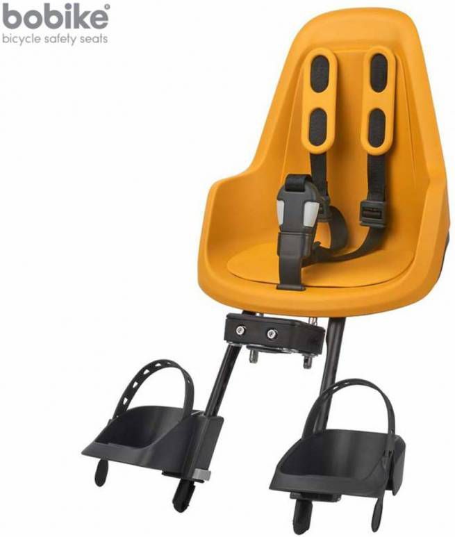Bobike Mini One fietsstoeltje voor migthy mustard