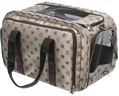 vidaXL Trixie Uitbreidbare Maxima tas 33x32x54cm Beige En Bruin Voor Honden