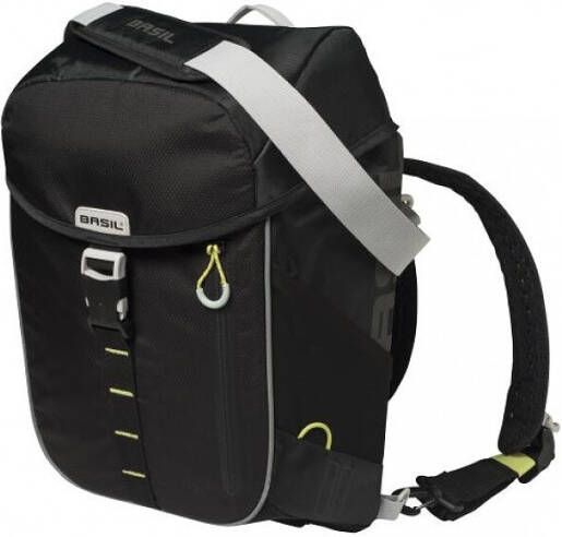 Basil fietsschoudertas miles daypack 16 liter Zwart