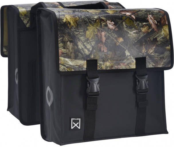 Willex Dubbele Bisonyl Tas 30L Zwart Forest 30 liter