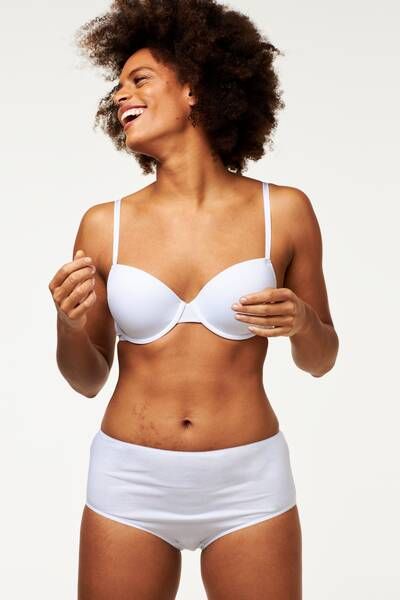 HEMA Voorgevormde Bh Met Beugel Recycled/micro Wit(wit )
