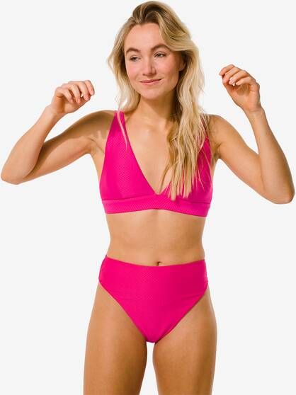HEMA Dames Bikinibroekje Hoge Taille Roze(roze )
