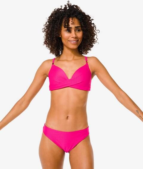 HEMA Dames Bikinibroekje Middelhoge Taille Roze(roze )