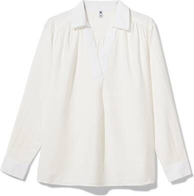 HEMA Dames Blouse Paris Wit(wit )