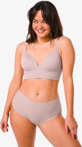 HEMA Dames Boxershort Micro Rib Lichtroze(lichtroze )