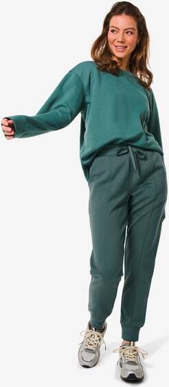 HEMA Dames Broek Olive Piqué Groen(groen )