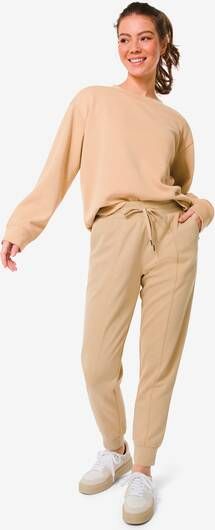 HEMA Dames Broek Olive Piqué Zand(zand )