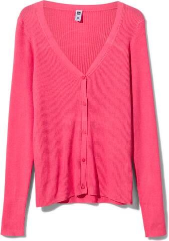 HEMA Dames Gillet Rib Ornella Roze(roze )