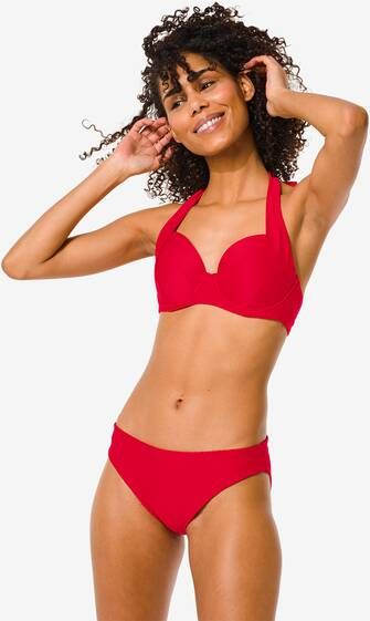 HEMA Dames Halter Bikinitop Control Cup B E Rood(rood )