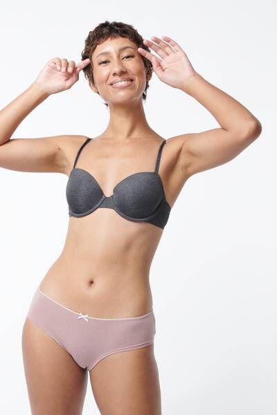 HEMA Dames Hipster Katoen Met Kant Roze(roze )