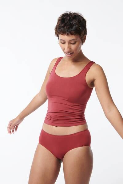 HEMA Dames Hipster Naadloos Micro Donkerrood(donkerrood )