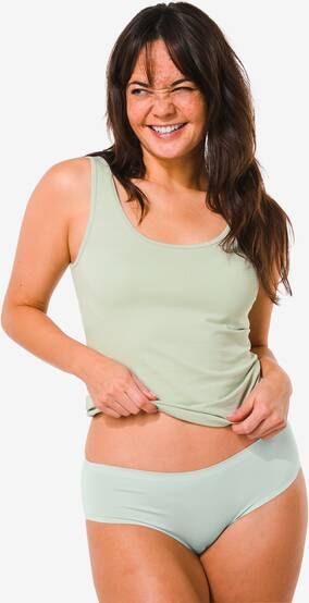 HEMA Dames Hipster Second Skin Micro Lichtgroen(lichtgroen )