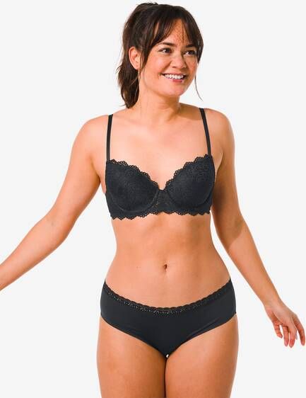 HEMA Dames Hipster Second Skin Micro Zwart(zwart )
