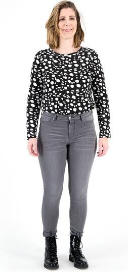 HEMA Dames Jeans Shaping Skinny Fit Middengrijs(middengrijs )