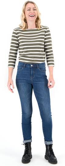 HEMA Dames Jeans Skinny Fit Middenblauw(middenblauw )