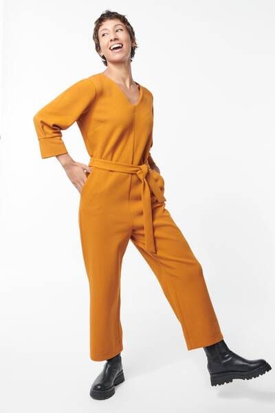 HEMA Dames Jumpsuit Kacey Structuur Camel(camel )