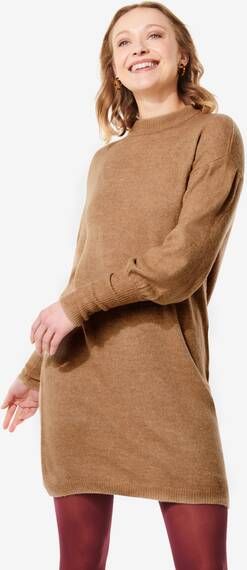 HEMA Dames Jurk Havana Fijngebreid Beige(beige )