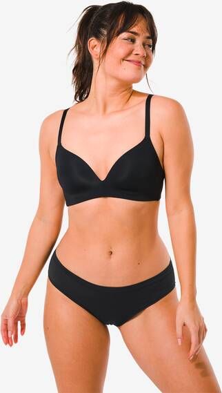 HEMA Dames Slip Micro Stretch Zwart(zwart )