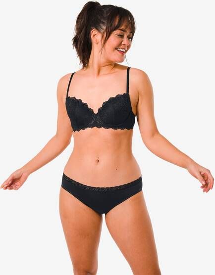 HEMA Dames Slip Second Skin Micro Zwart(zwart )