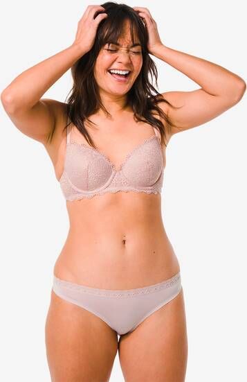 HEMA Dames String Second Skin Micro Lichtroze(lichtroze )