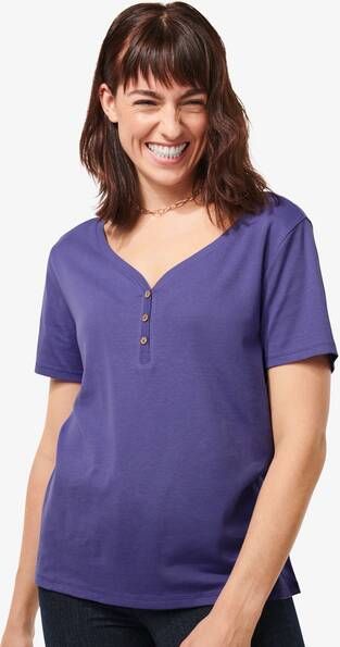 HEMA Dames T shirt Hannie Paars(paars )