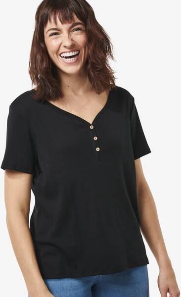 HEMA Dames T shirt Hannie Zwart(zwart )