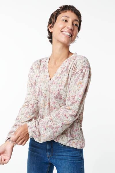 HEMA Dames T shirt Sofia Bruin(bruin )