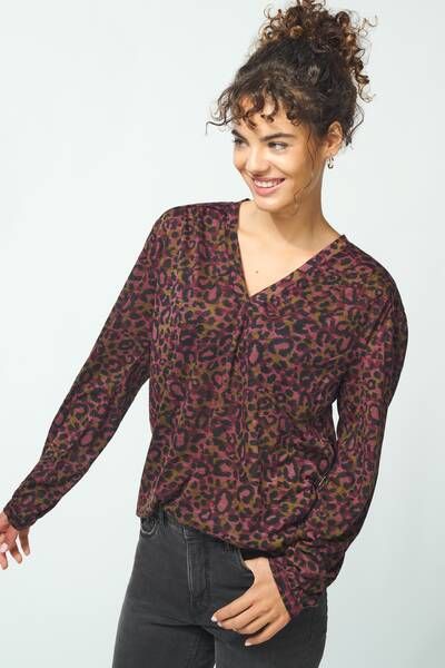 HEMA Dames T shirt Sofia Rood(rood )