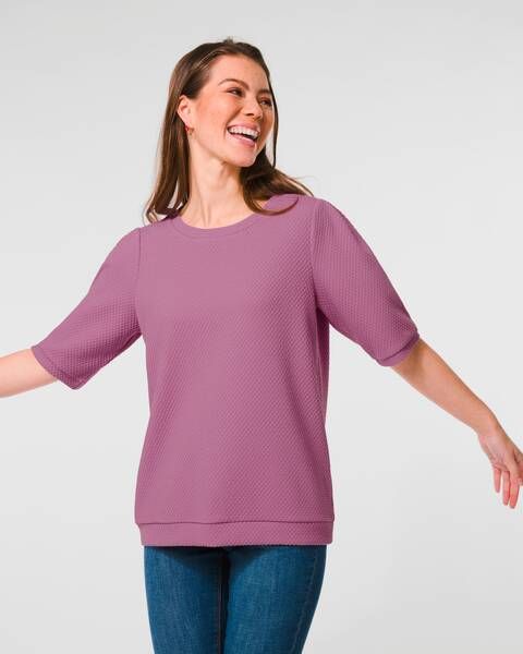 HEMA Dames Top Heidy Structuur Lichtroze(lichtroze )