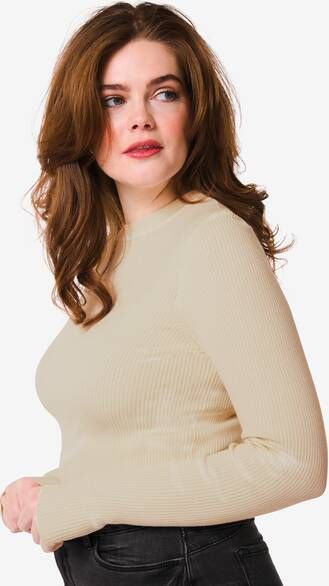 HEMA Dames Trui Rib Louisa Gebroken Wit(gebroken wit )