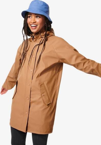 HEMA Dames Waterdichte Regenjas Josie Camel(camel )