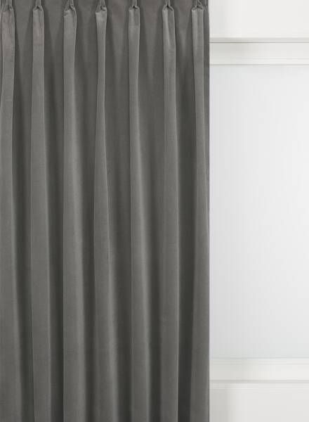 HEMA Gordijnstof Velours Lichtgrijs(lichtgrijs )