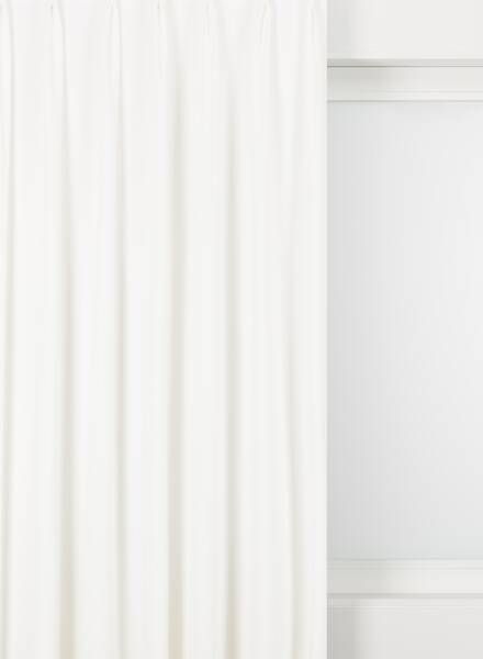 HEMA Gordijnstof Velours Wit(wit )