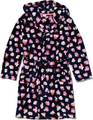 HEMA Kinder Badjas Fleece Eenhoorn Donkerblauw(donkerblauw )