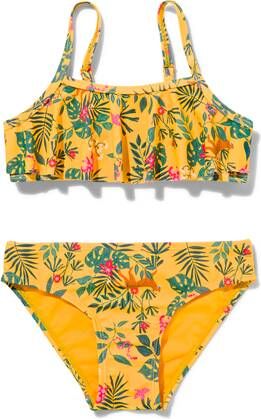 HEMA Kinder Bikini Met Ruffle Geel(geel )