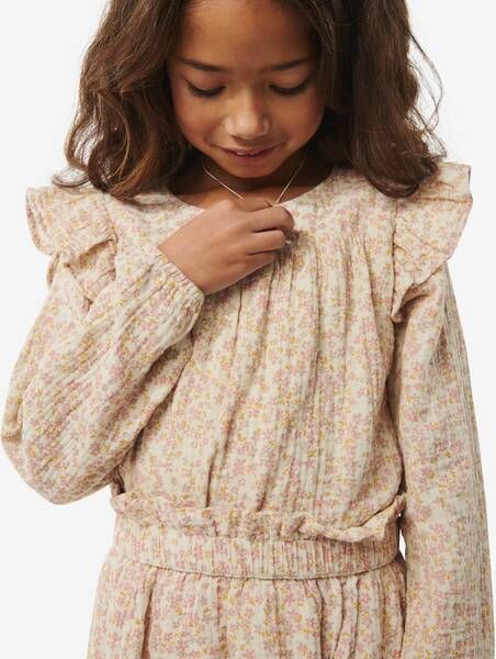 HEMA Kinder Blouse Met Ruffle Lichtroze(lichtroze )