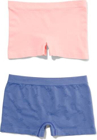 HEMA Kinder Boxers Naadloos 2 Stuks Middenblauw(middenblauw )