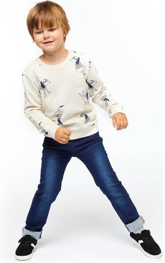 HEMA Kinder Broek Jogdenim Skinny Fit Donkerblauw(donkerblauw )