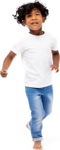 HEMA Kinder Broek Jogdenim Skinny Fit Middenblauw(middenblauw )