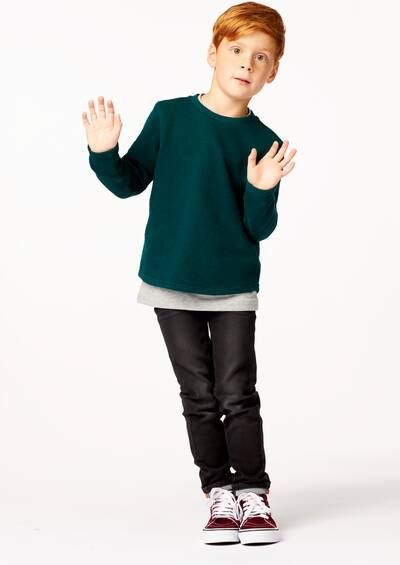 HEMA Kinder Broek Jogdenim Skinny Fit Zwart(zwart )
